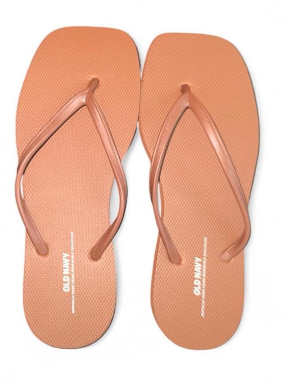 Old Navy Women's Brown Slim-Strap Square Toe Flip Flops